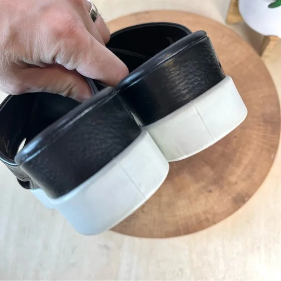 Ecco Touch Plateau Sandals in Black Leather Size 37 - Picture 14 of 16